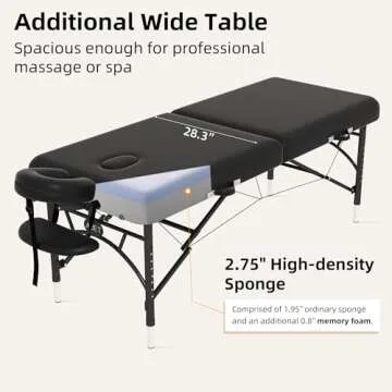 ABET Massage Table - Portable Spa Tattoo Bed with Carrying Bag