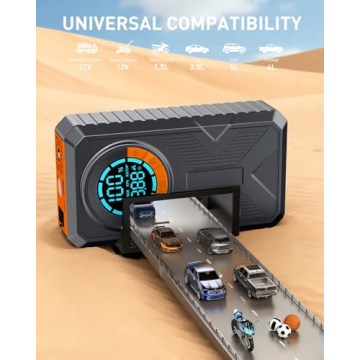 Powerful Portable Jump Starter with Air Compressor