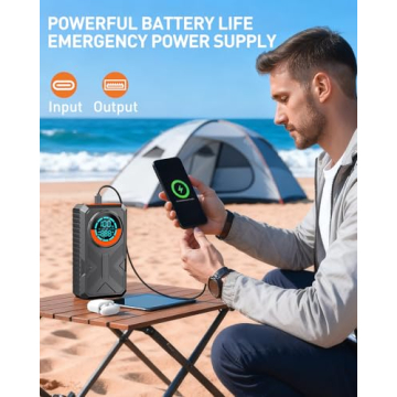 Powerful Portable Jump Starter with Air Compressor