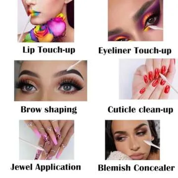 600pcs Precision Tip Cotton Swabs/Double Pointed Cotton Buds for Makeup