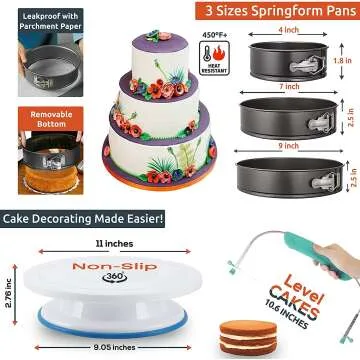 700PC Cake Decorating Supplies for All Bakers