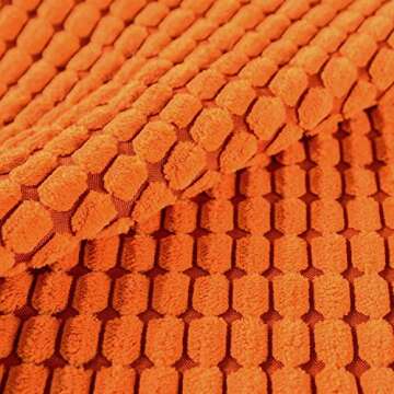 MERNETTE Pack of 2, Corduroy Soft Decorative Square Throw Pillow Cover Cushion Covers Pillowcase, Ho...