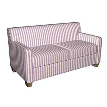 Buy Purple and Off-White Chenille Upholstery Fabric