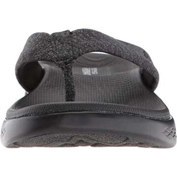 Skechers Women's On-the-Go 600 Flip Flop - Black Comfort