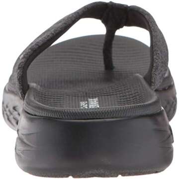 Skechers Women's On-the-Go 600 Flip Flop - Black Comfort