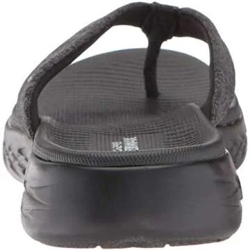 Skechers Women's On-the-Go 600 Flip Flop - Black Comfort