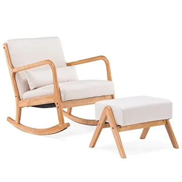 Stylish YOLENY Fabric Rocking Chair for Comfort and Support