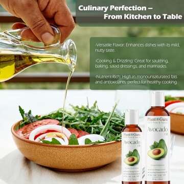 Avocado Oil 4 fl. oz Cold Pressed 100% Pure Natural Carrier For Skin, Face, and Hair Growth Moisturizer. Perfect For DYI Creams, Lotions, Lip balm and Soap Making.