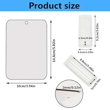 Sublimation Blanks Money Card Blanks with Lip Balm Pouches