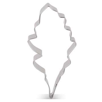 LILIAO Oak Leaf Cookie Cutter for Thanksgiving - 4 inches - Stainless Steel