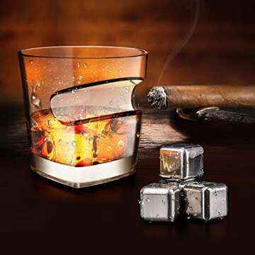 Kollea Premium Whiskey Cigar Glass 15 Oz with Rest Holder, Old Fashioned Whiskey Glass, Cool Bourbon Rum Birthday Gifts for Men, Dad, Boyfriend, Men Cave Decor, Retirement Party, Cigar Accessories