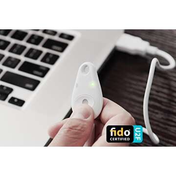 FEITIAN MultiPass K16 USB Security Key - FIDO U2F - Two Factor Authenticator with Multiple Interfaces - USB-A, NFC, Bluetooth - Help Prevent Account Takeovers with Multi-Factor Authentication