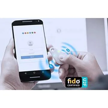 FEITIAN MultiPass K16 USB Security Key - FIDO U2F - Two Factor Authenticator with Multiple Interfaces - USB-A, NFC, Bluetooth - Help Prevent Account Takeovers with Multi-Factor Authentication