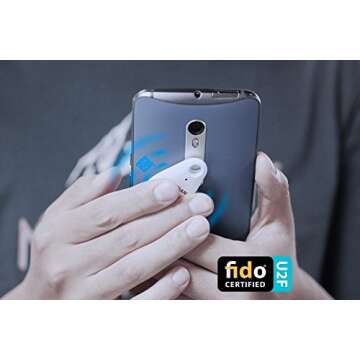 FEITIAN MultiPass K16 USB Security Key - FIDO U2F - Two Factor Authenticator with Multiple Interfaces - USB-A, NFC, Bluetooth - Help Prevent Account Takeovers with Multi-Factor Authentication