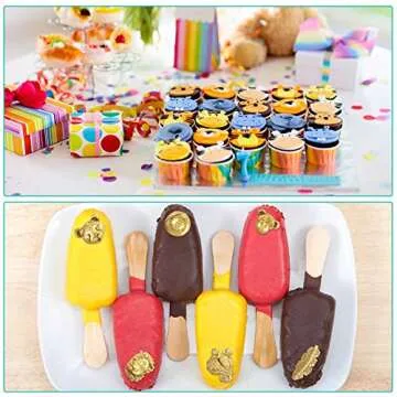 4 Pieces Jungle Safari Animal Cake Molds Animal and Tropical Leaf Silicone Molds Animals Fondant Molds for Cake Candy Chocolate Decorating Tray DIY Crafting Projects (White)