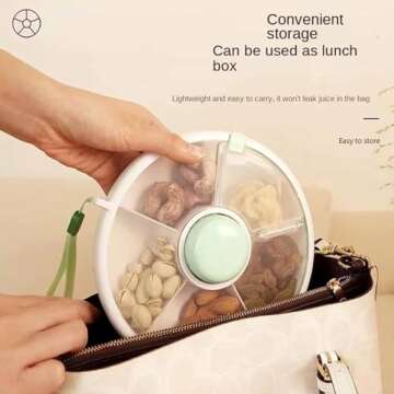 Portable Snack Spinner for Fun and Nutritious Snacking
