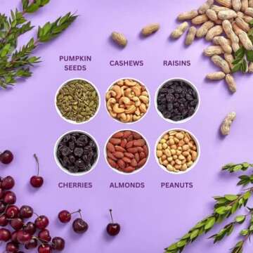 Power Up Protein Packed Trail Mix By Gourmet Nut - Natural Keto & Paleo Friendly Non GMO Vegan Gluten Free Low Sodium Cholesterol Free, Mixed Nuts, Dried Fruits & Pumpkin Seeds, 14oz Bags (Pack of 2)