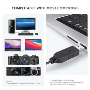 PoP voice Microphone for USB Devices - Lavalier Mic