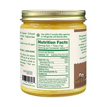 Coffee++ Paleo Butter Coffee Creamer 8.5 fl oz, Certified Organic, Pasture Raised, Lactose Free, Gluten-Free, Non-GMO, Paleo, Keto-Friendly, Batch Tested for Casein and Whey