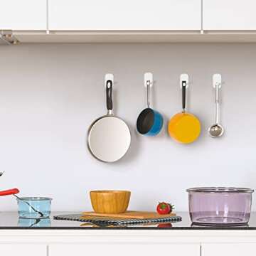 INNÔPLUS Heavy-Duty Adhesive Hooks for Home and Office Organization