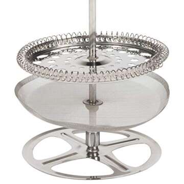 Natural Grain Glass and Bamboo French Press for Coffee Lovers