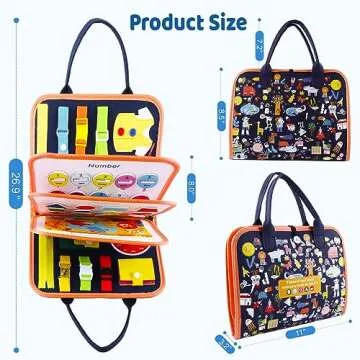 Toddler Busy Board Montessori Toys for Ages 1-5