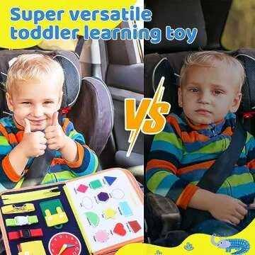 Toddler Busy Board Montessori Toys for Ages 1-5