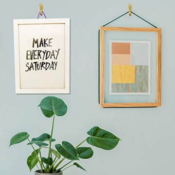 30 Pieces Push Pin Hangers for Easy Wall Display