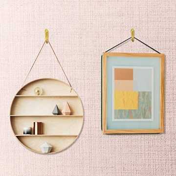 30 Pieces Push Pin Hangers for Easy Wall Display