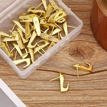 30 Pieces Push Pin Hangers for Easy Wall Display