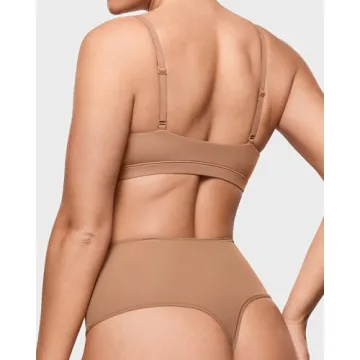 Comfortable High Waisted Thong Underwear for Women