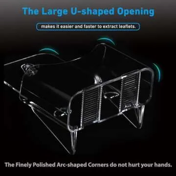 xydstay Acrylic Brochure Holder 4x9 Inches Slant Back Design, Clear Display Stand, Plastic Table Stand Sign Holder,Pamphlet Holder Flyer Holder, Acrylic Display Stand, Acrylic Table Signs Plastic