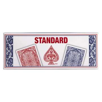 Maverick Playing Cards, Standard Index, Red and Blue, 12 Pack