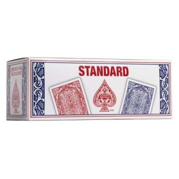 Maverick Playing Cards, Standard Index, Red and Blue, 12 Pack