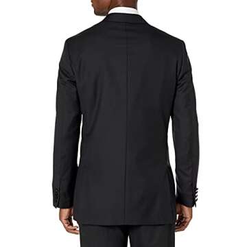Amazon Brand - Buttoned Down Men's Classic Fit Italian Wool Tuxedo Jacket, Black 40 Regular