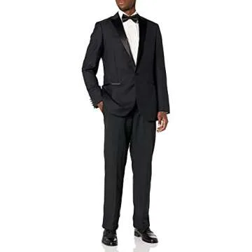Classic Italian Wool Tuxedo Jacket for Men - Black 40 Regular