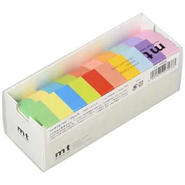 Kamoi Paper Masking Tape Set - 10 Colors, 0.6" Width