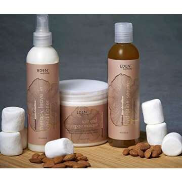 EDEN BodyWorks Almond Marshmallow Therapy Leave-In Conditioner | 8 oz | Detangle, Moisturize & Soften Hair