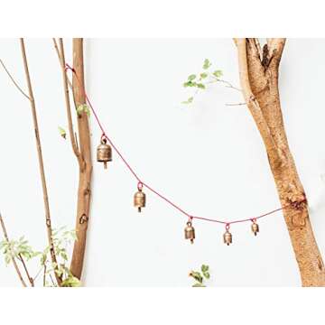 Handmade Christmas Boho Wall Hanging Decorative Bells for Garland, Dorm Nursery Bedroom Living Room ...