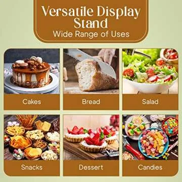 Homeries Multifunctional Acacia Wood Cake Stand - 6 in 1