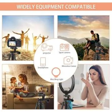 62" Phone Tripod, UEGOGO Tripod for iPhone with Remote Shutter and Universal Clip, Compatible with iPhone/Android/Sport Camera Perfect for Video Recording/Selfies/Live Stream/Vlogging