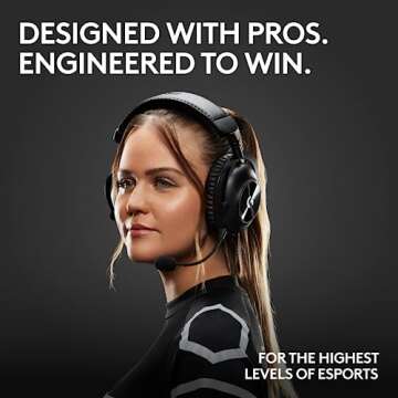 Logitech G PRO X 2 Lightspeed Wireless Gaming Headset: Detachable Boom Mic, 50mm Graphene Drivers, D...