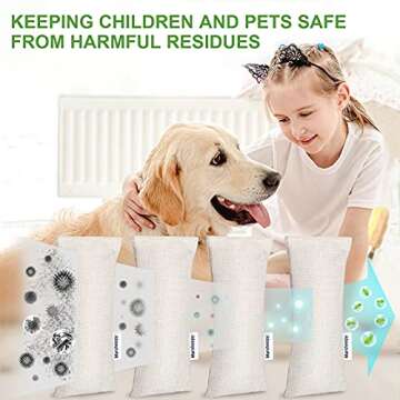 Bamboo Charcoal Shoe Deodorizer Bags - 12 Pack Natural Odor Makeover