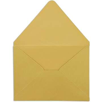 Sustainable Greetings 48 Pack Blank Invitation Cards and Envelopes Gold Foil Border 5 x 7 Inches