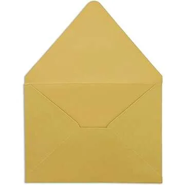 Elegant 48 Pack Blank Greeting Cards with Gold Foil