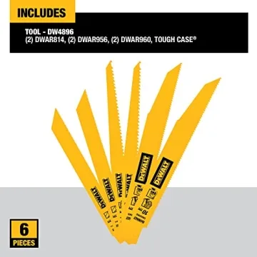DEWALT 6-Piece Reciprocating Saw Blades Set for Efficient Cutting
