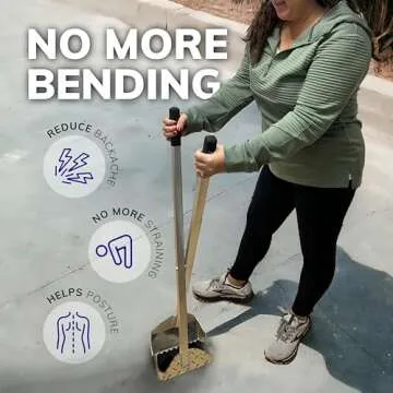 ActiveDogs Dog Poop Scooper Heavy Duty - Best Ever Dog Pooper Scooper with Teeth - Outdoor Welded Aluminum Metal & Solid Bolt Pet Waste Removal Shovel, USA Made