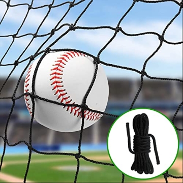 Wiseek Heavy Duty Baseball Softball Backstop Nets - 15'x50' Premium Nylon Netting