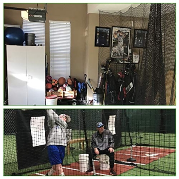 Heavy Duty Baseball Softball Backstop Nets - Wiseek 15'x50'