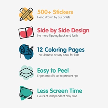 Cupkin Princess Sticker Book for Kids - 500+ Stickers